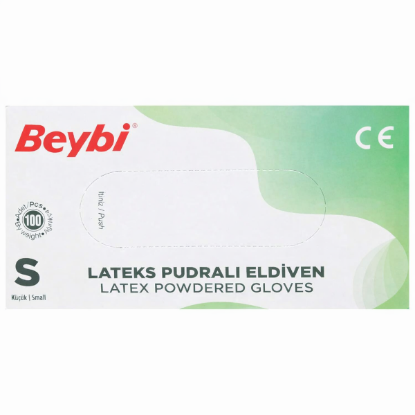 Beybi Lateks Eldiven Pudralı Small 100'lü